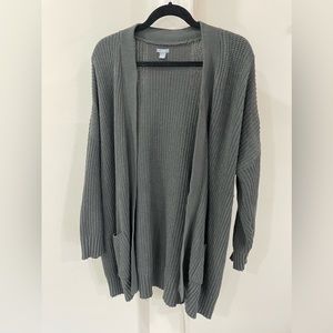 AE Long Cardigan Dark Grey